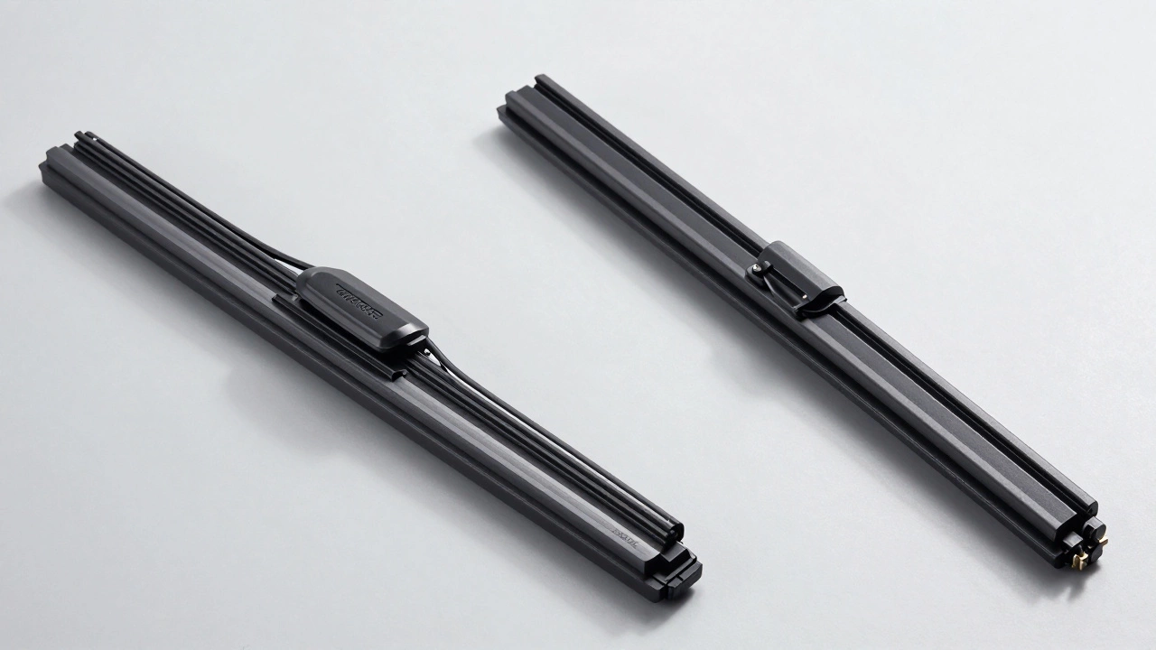 Comparison of premium beam wiper vs budget frame wiper